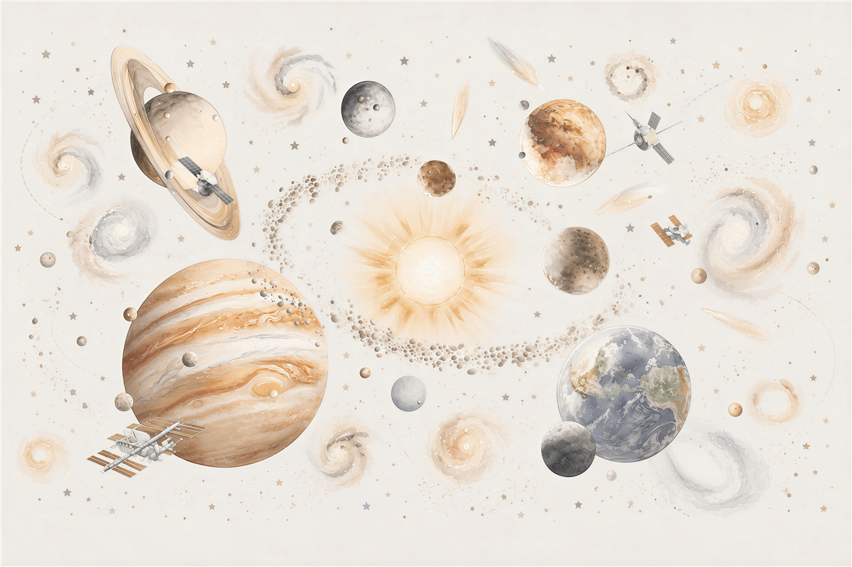 Fototapeta kosmos i planety