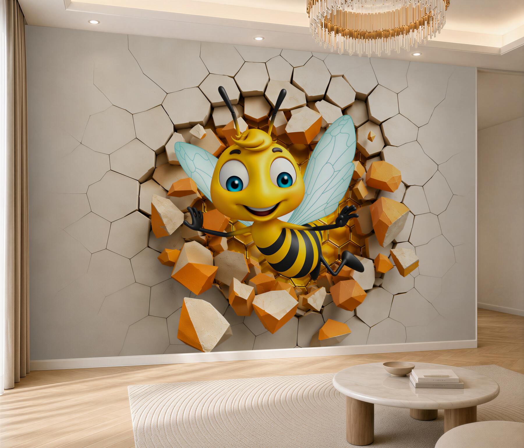 Fototapeta radosna pszczoła 3D